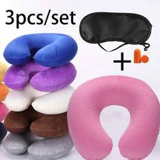 U pude Shein 1-Pack Travel Neck Pillow (Inflatable Pillow) Airplane Car Home Office Flight Soft Cover, U-Shaped Portable Pillow for Students and Adults, Support and Protect the Cervical Vertebrae While Studying or Cycling, Other Travel, U-Shaped Pillow, Comfortable Car, Cute Support Pillow Bag for School School Accessories School Supplies Nakkepude Multifarve