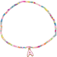 Shein 1pc Fashionable Colorful Seed Bead Glass Beads 26 Charm Letters Beach Style Anklet, Suitable For Everyday Wear, A Thoughtful Gift For Girlfriend