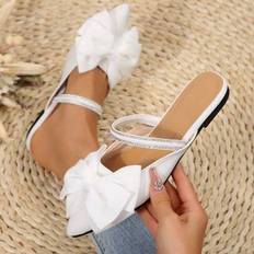 Shein Beige Pointed Toe D'Orsay Flat Shoes