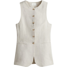 H&M Long Suit Waistcoat - Light Beige