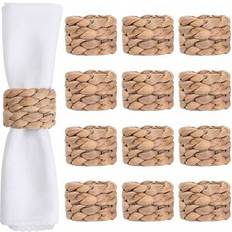 Shein Natural Water Hyacinth Rings 2 4 6 8 12pcs Napkin Ring