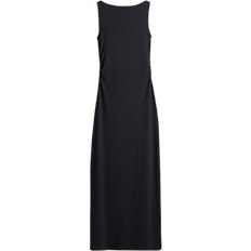 H&M Draped Bodycon Maxi Dress - Black
