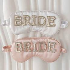 Sleep Masks Shein Bridal Silk Pearl Eye Mask