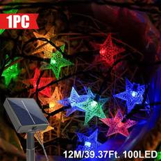 Temu Solar Powered Outdoor String Lights 50 20 Led Ljusslinga