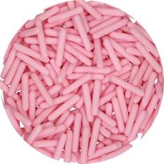 Funcakes Cake Sprinkles Sugar Sticks XL Matt Pink Kakepynt