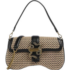 Just Cavalli Iconic Snake Shoulder Bag - Beige/Black