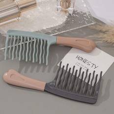 Plastic Hair Combs Shein Dual Wide-Tooth Hair Combs Set