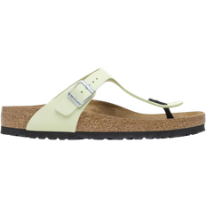 Birkenstock Gizeh Nubuck Leather - Faded Lime