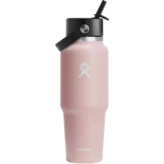 Hydro Flask Stål Vattenflaskor Hydro Flask Wide Flex Straw Pink Vattenflaska 0.946L