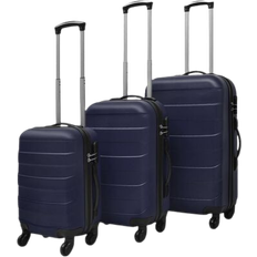 vidaXL Hardcase Trolley Set of 3 - Blue