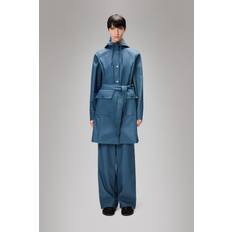 Long jacket rains Rains Curve Long Jacket - Blå