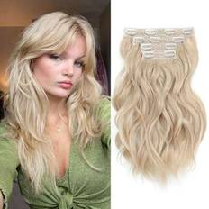 Blonde Clip-On Extensions Shein Clip In Blonde Hair Extensions 14 Inch