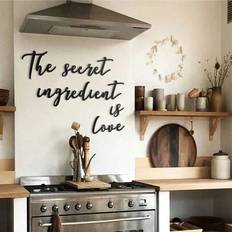 Shein The Secret Ingredient Is Love Pvc Wall Sticker Self-adhesive Decoration