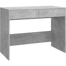 vidaXL 809561 Concrete Grey Writing Desk 50x101cm