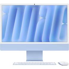 16 GB - All-in-one - Bildskärm Stationära datorer Apple iMac, 24-inch, M4 Chip, 10-core CPU, 10-core GPU, 16GB Unified Memory, 256GB SSD Storage Standard Glass Blue