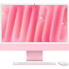 16 GB - All-in-one - Bildskärm Stationära datorer Apple iMac, 24-inch, M4 Chip, 10-core CPU, 10-core GPU, 16GB Unified Memory, 256GB SSD Storage Standard Glass Pink