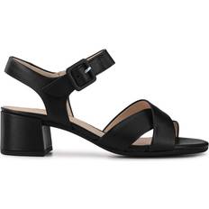 Gabor Block Heeled Smart Sandals - Black