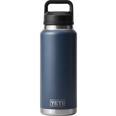 Yeti Rambler with Chug Cap Navy Water Bottle 1.06L