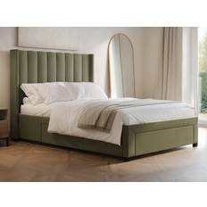 Green Frame Beds Flair Tiggy Storage Green Velvet Double Frame Bed