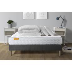 Ensembles de Lit Pack Matelas Memo Sommier Gris 140x190 cm