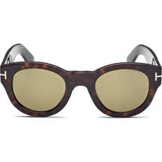 Tom Ford Tortoises - Unisex Solbriller Tom Ford FT1212 Lucinda 52N Acetat Solbriller - Dark Tortoise
