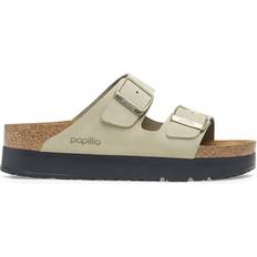 Birkenstock Arizona Flex Platform Nubuck Leather - Eucalyptus
