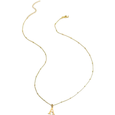 Shein 1pc Women Tiny Letter A-Z Initial Letter Necklaces Golden Plated Stainless Steel Engraved Letter Necklace Aesthetic Birthday Valentine's Day Gift Jewelry Valentines,Mom,Mother,Mother's Day,Gift