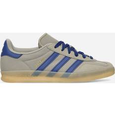White - Women - adidas Gazelle Shoes adidas Gazelle Indoor Sneakers Silver Pebble Victory Blue - Grey