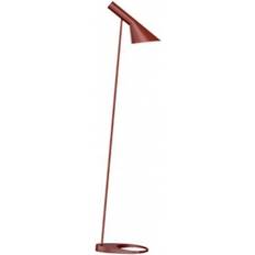 Louis poulsen aj gulvlampe stål Louis Poulsen AJ Rusty Red Gulvlampe 130cm