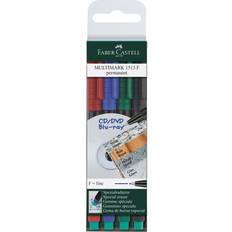 Faber-Castell Multimark Overhead Marker Permanent F 4-pack