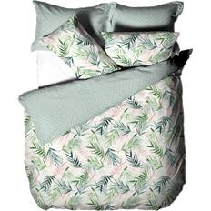 Furn Cotton Duvet Cover Green, White (200x135cm)