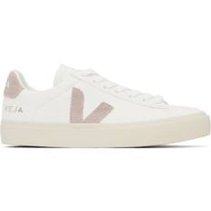 Veja Pink - Women Shoes Veja Campo Leather Sneakers - White/Blush