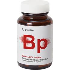 Greatlife Betaine HCL Pepsin Saltsyra Stöd