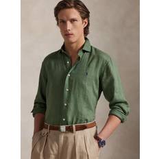 Polo Ralph Lauren Breathable Tops Polo Ralph Lauren Custom Slim Fit Linen Shirt - Fatigue
