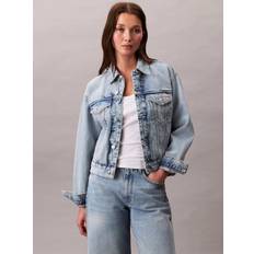Calvin Klein Dam Ytterkläder Calvin Klein Denim Jacket - Blue