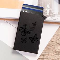 Sleek Rfid-blocking Aluminum Wallet With Pop-up Card Holder - Featuring