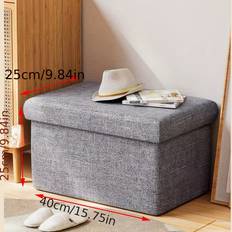 Temu Upholstered Storage Ottoman Bench Förvaringsbänk