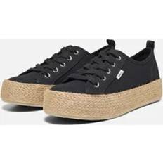 Only Onlida-1 Cotton Sneaker Trainers - Black
