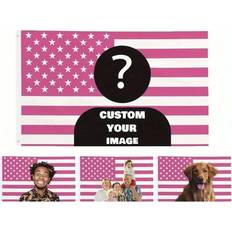 Shein Customizable Pink American Flag