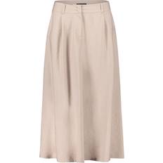 Betty Barclay Nederdele Betty Barclay Uld Flared Uld Skirt with Pleats - Beige