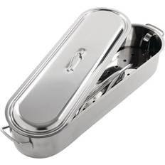 Small Fish Kettle Stainless Steel 45.5 x 15.5 x 10 cm