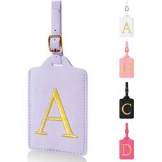 Luggage Tags Shein Personalized Initial Leather Luggage Tags