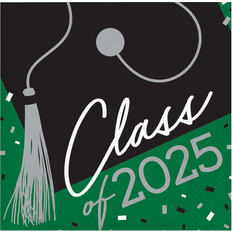 Plates, Cups & Cutlery Creative Converting Creative Converting School Spirit Green 108 ct