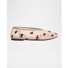 Mesh Low Shoes Khaite Marcy Flat In Nude Raspberry - Nude
