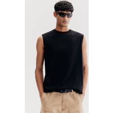 H&M Men Tank Tops H&M Regular Fit Vest Top - Black