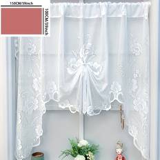 Gardiner & Tillbehör Temu Chic Floral Lace Sheer Curtain Rod