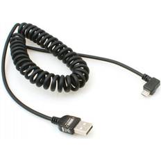 System-S Micro USB 2.0 Spiralkabel 150 cm