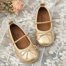 Girls Ballerinas Shein Bowknot Non-Slip Soft Bottom Casual Princess Style - Spring Summer
