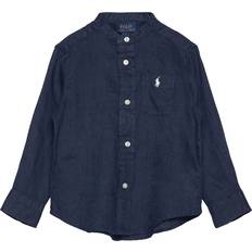 Ralph Lauren Skjortor Barnkläder Ralph Lauren Kids Linen Shirt - Marinblå