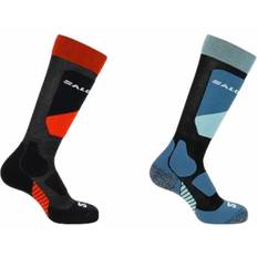 Red Socks Salomon Jr 2-Pack Sports Socks - Black Magnet
